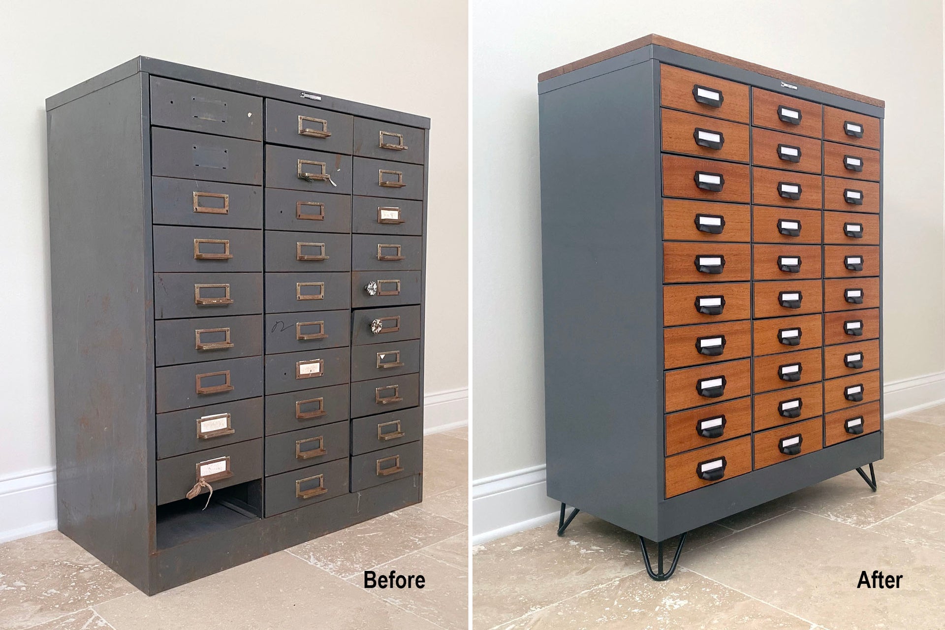 A DIYHairpinLegs Build: Metal Cabinet Makeover