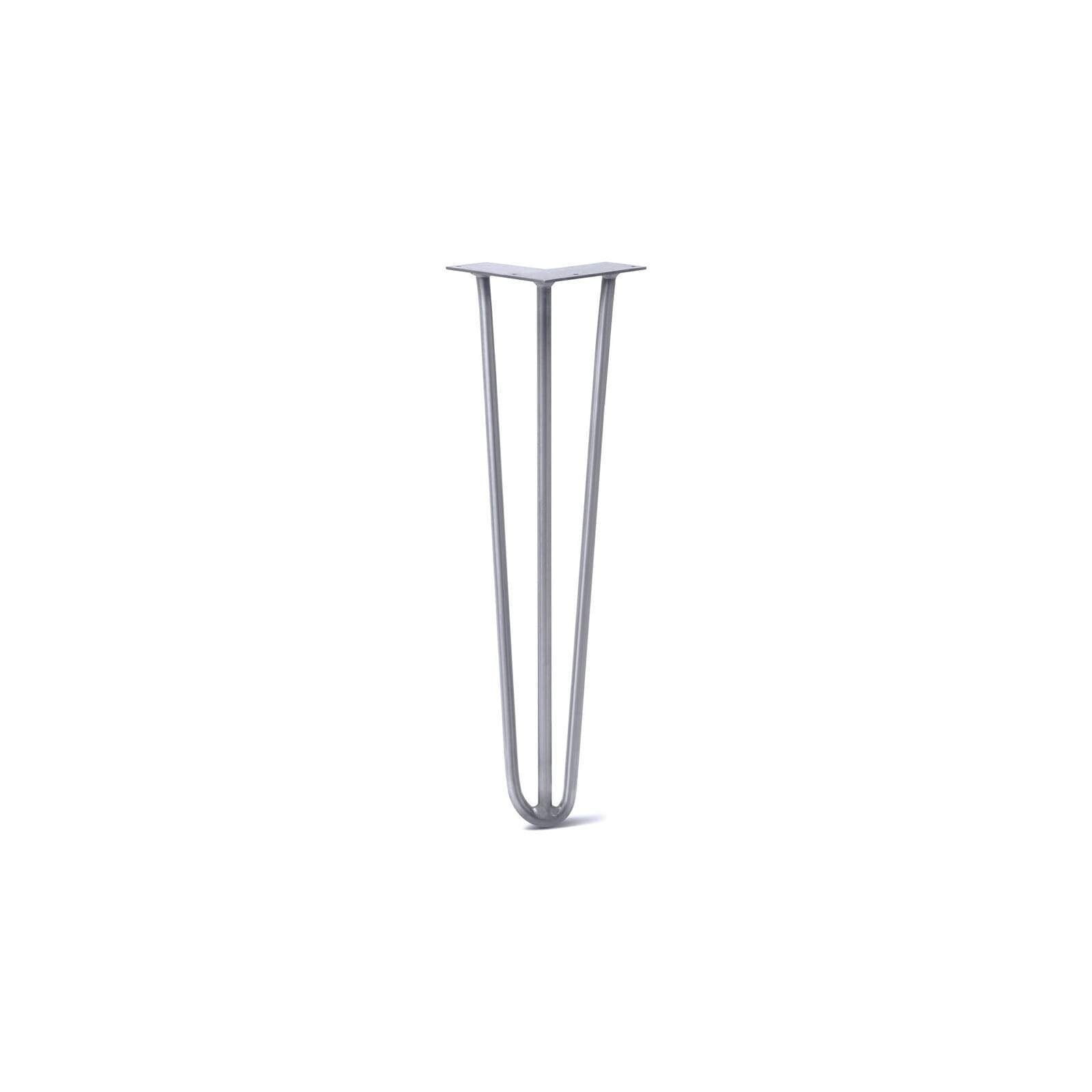 Hairpin Leg (Sold Separately), 3-Rod Design - Grey Powder Coated Finish