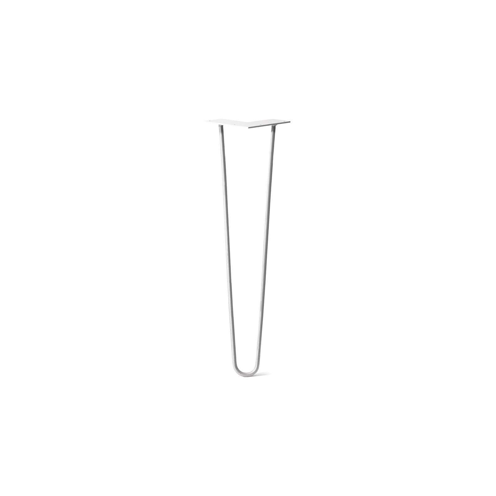 Hairpin Leg (Sold Separately), 2-Rod Design - White Powder Coated Finish