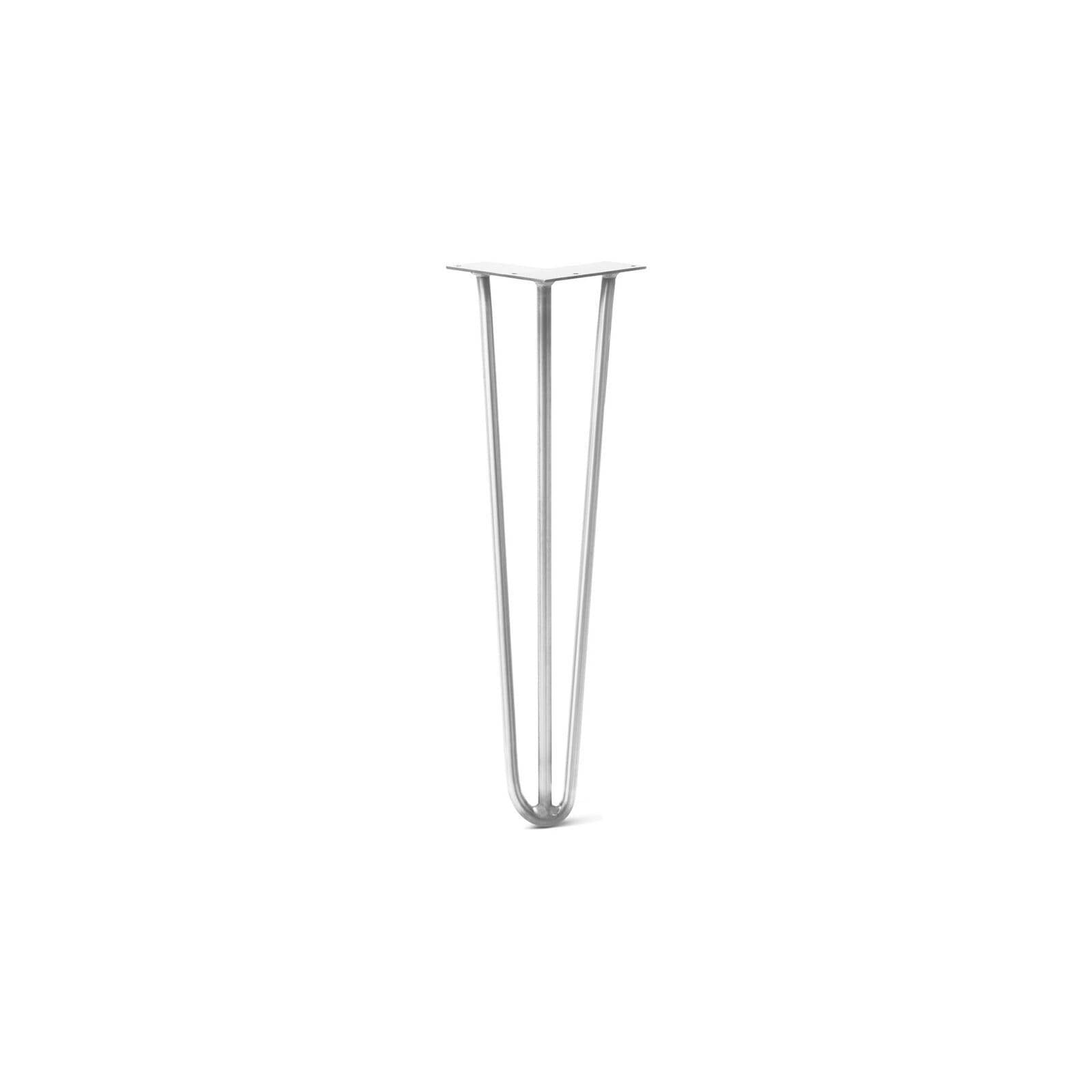 Hairpin Leg (Sold Separately), 3-Rod Design - White Powder Coated Finish